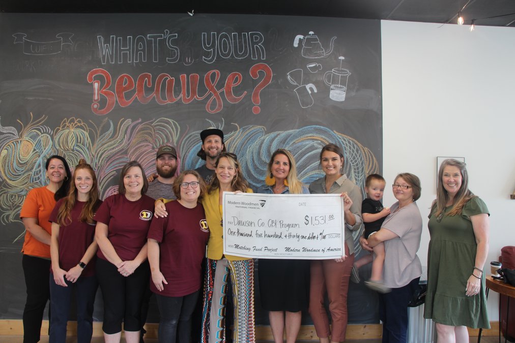 Because Coffee’s “Birthaversary” event garners $2,900 for Dawson County Schools program