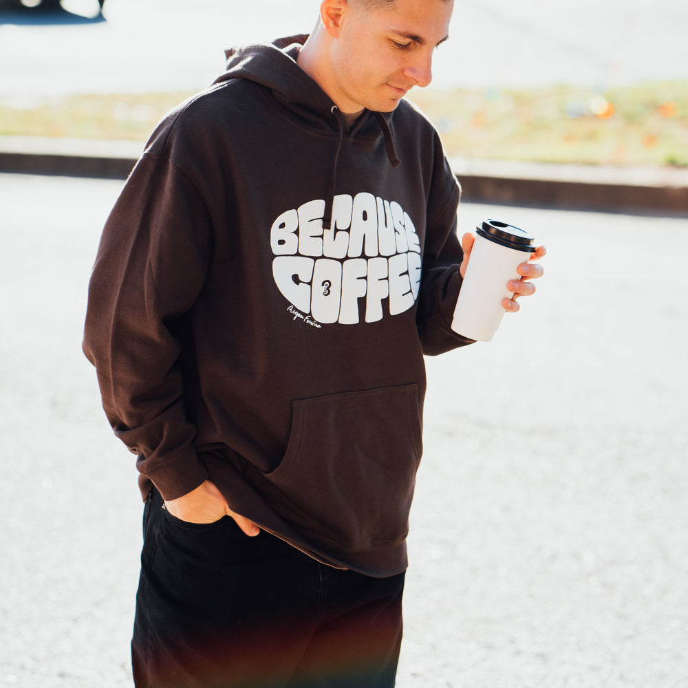 Because Coffee Bean Logo Hoodie